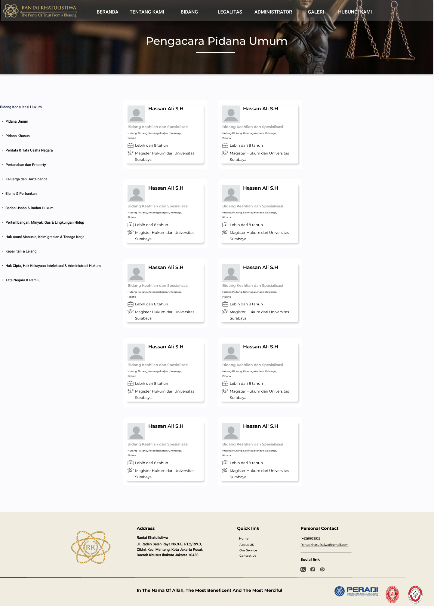 Lawyer directory